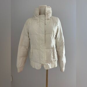 Juicy Couture Cream Quilted Puffer Jacket